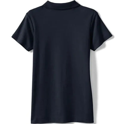 School Uniform Girls Short Sleeve Feminine Fit Interlock Polo Shirt