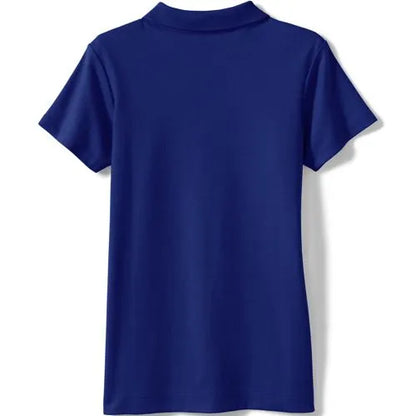 School Uniform Girls Short Sleeve Feminine Fit Interlock Polo Shirt
