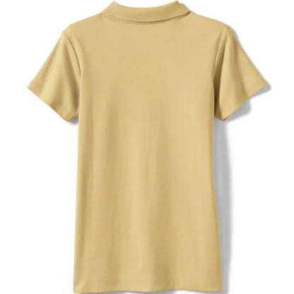 School Uniform Girls Short Sleeve Feminine Fit Interlock Polo Shirt
