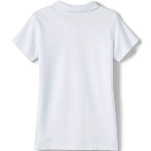 School Uniform Girls Short Sleeve Feminine Fit Interlock Polo Shirt