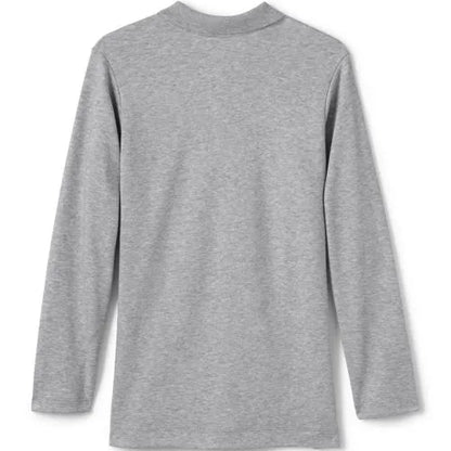 School Uniform Girls Long Sleeve Feminine Fit Interlock Polo Shirt
