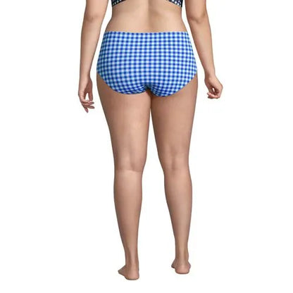 Draper James x Lands' End Women's Plus Size Chlorine Resistant Retro High Waisted Bikini Bottoms
