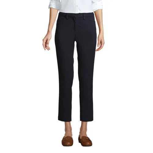 School Uniform Women's Regular Mid Rise Chino Crop Pants