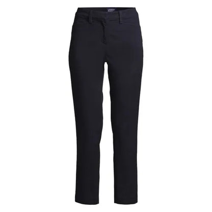 School Uniform Women's Regular Mid Rise Chino Crop Pants