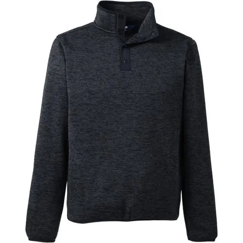 Unisex Big Sweater Fleece Snapneck Pullover