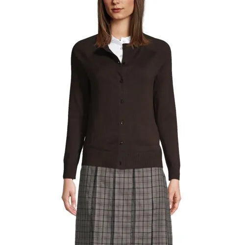 School Uniform Women's Cotton Modal Cardigan Sweater
