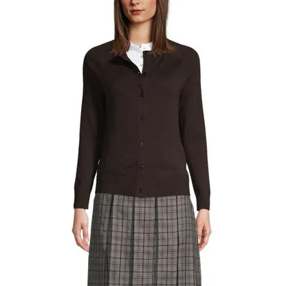 School Uniform Women's Cotton Modal Cardigan Sweater