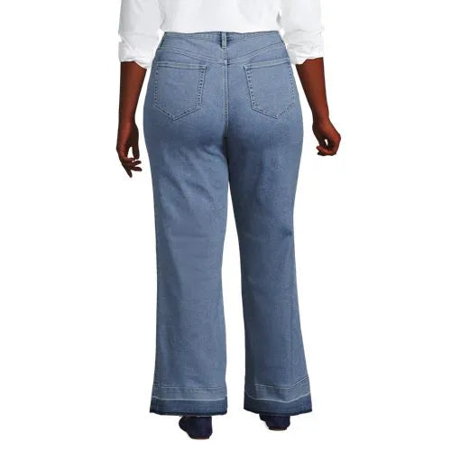 High Rise Wide Leg Denim Jeans
