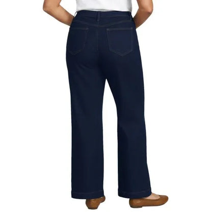 High Rise Wide Leg Denim Jeans