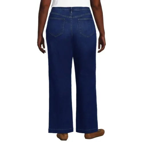 High Rise Wide Leg Denim Jeans