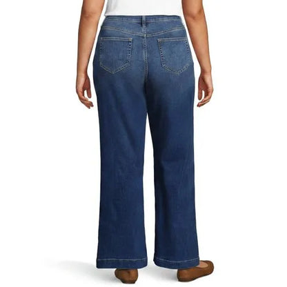 High Rise Wide Leg Denim Jeans