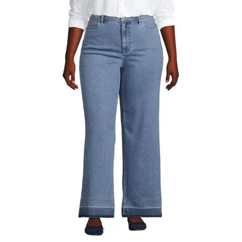 High Rise Wide Leg Denim Jeans