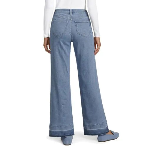 High Rise Wide Leg Denim Jeans