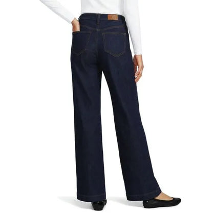 High Rise Wide Leg Denim Jeans