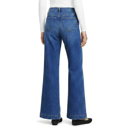 High Rise Wide Leg Denim Jeans