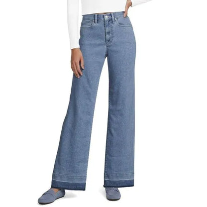 High Rise Wide Leg Denim Jeans