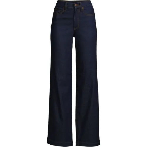 High Rise Wide Leg Denim Jeans
