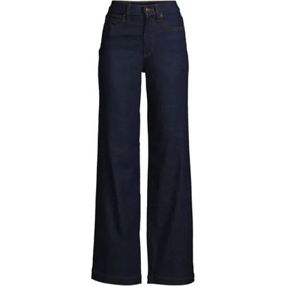 High Rise Wide Leg Denim Jeans