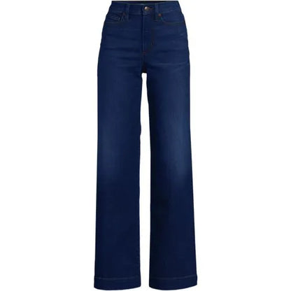 High Rise Wide Leg Denim Jeans