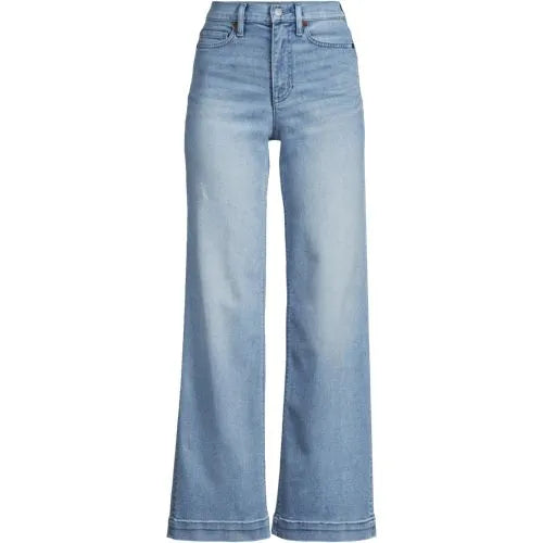 High Rise Wide Leg Denim Jeans