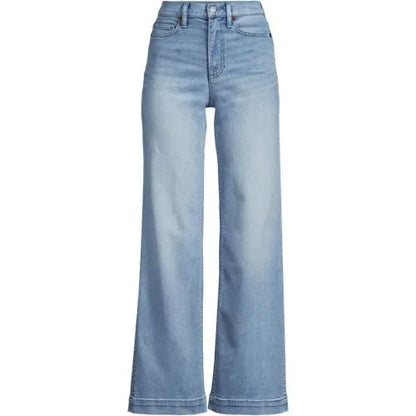 High Rise Wide Leg Denim Jeans