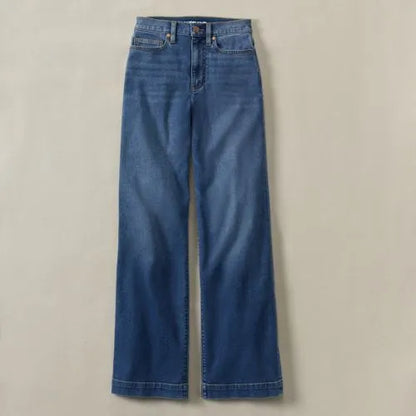 High Rise Wide Leg Denim Jeans