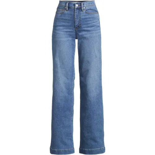 High Rise Wide Leg Denim Jeans