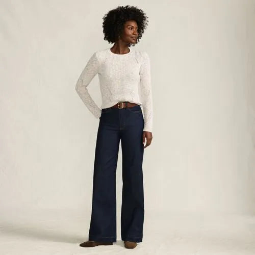High Rise Wide Leg Denim Jeans