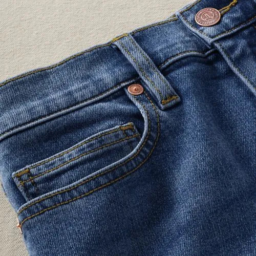 High Rise Wide Leg Denim Jeans