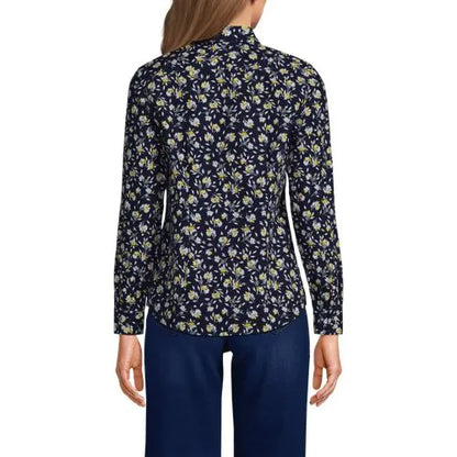 No Iron Button Front Shirt