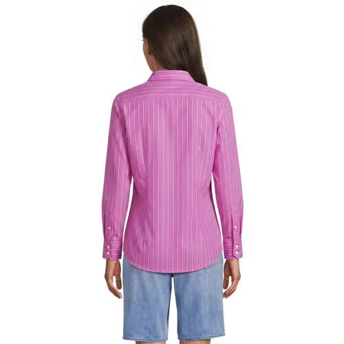 No Iron Button Front Shirt