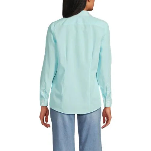 No Iron Button Front Shirt