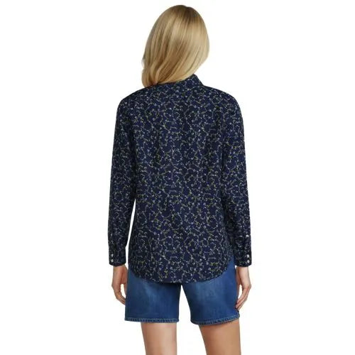 No Iron Button Front Shirt