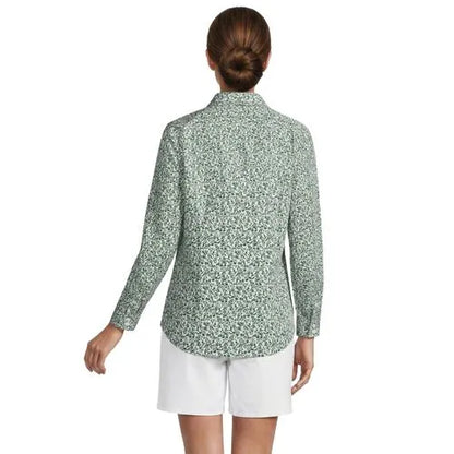 No Iron Button Front Shirt