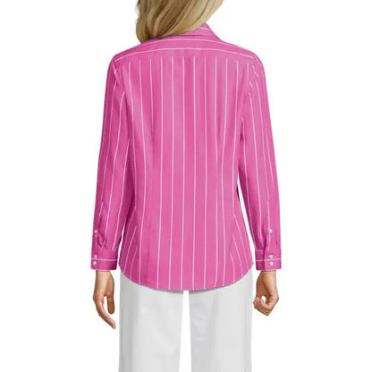 No Iron Button Front Shirt