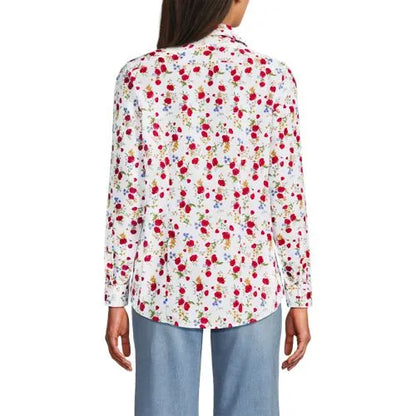 No Iron Button Front Shirt
