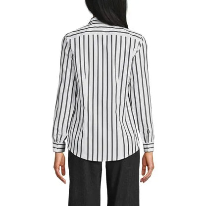No Iron Button Front Shirt