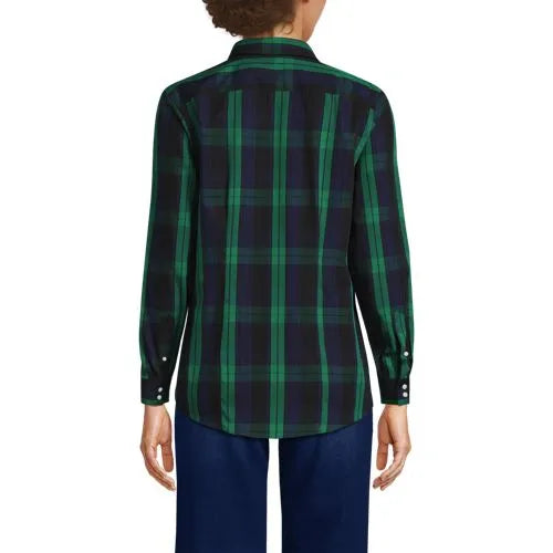 No Iron Button Front Shirt