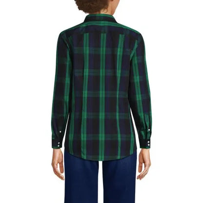 No Iron Button Front Shirt
