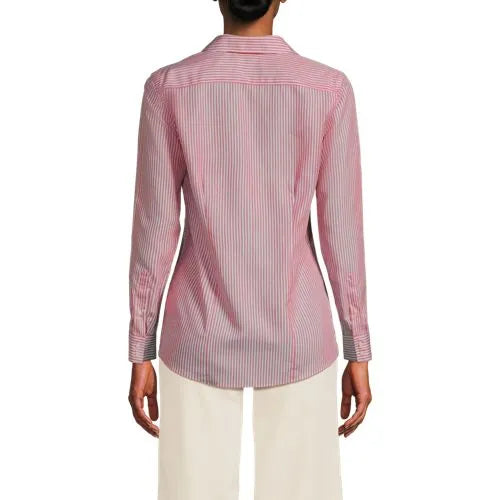 No Iron Button Front Shirt