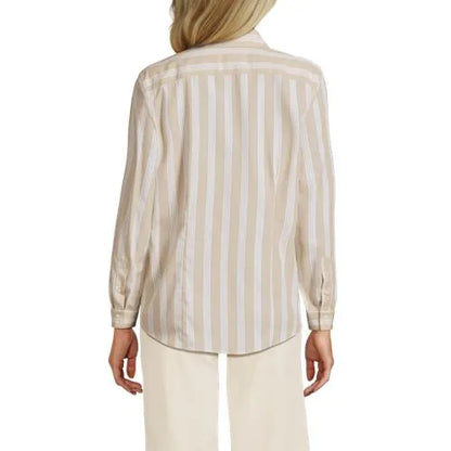 No Iron Button Front Shirt