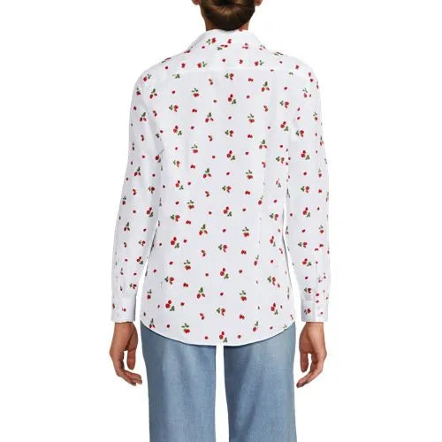 No Iron Button Front Shirt