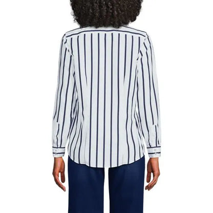 No Iron Button Front Shirt