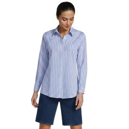 No Iron Button Front Shirt
