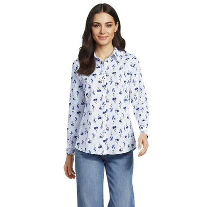No Iron Button Front Shirt