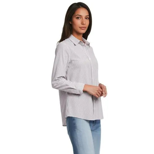 No Iron Button Front Shirt