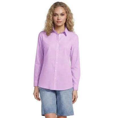 No Iron Button Front Shirt