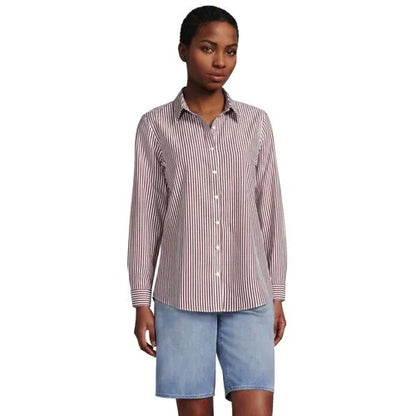 No Iron Button Front Shirt