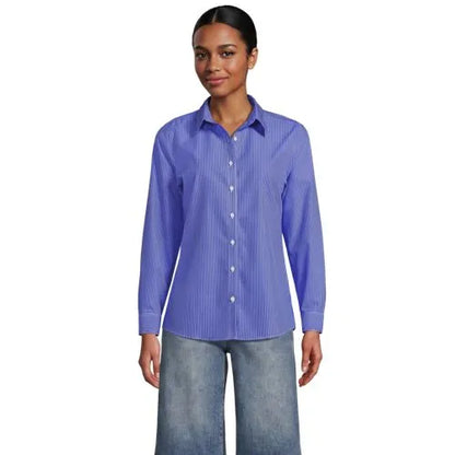 No Iron Button Front Shirt