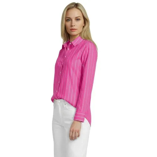 No Iron Button Front Shirt